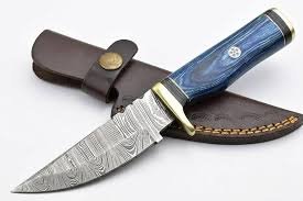 8" Hand Forged Damascus Skinning Knife