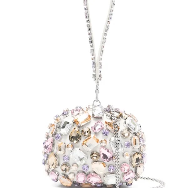 Self-Portrait Crystal Mini Clutch Bag – Elegant & Sparkly
