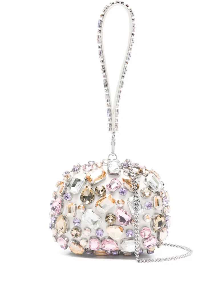 Self-Portrait Crystal Mini Clutch Bag – Elegant & Sparkly