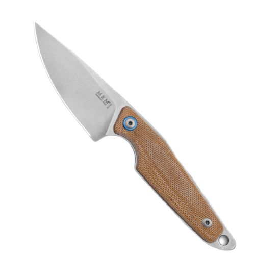 Makro 1 Fixed Blade Knife Natural Canvas Micarta